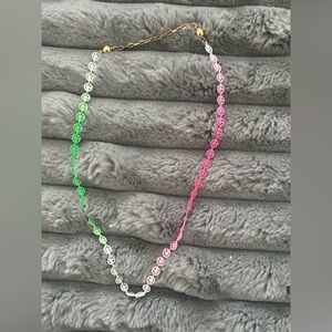 Multicolor Smiley Face Necklace